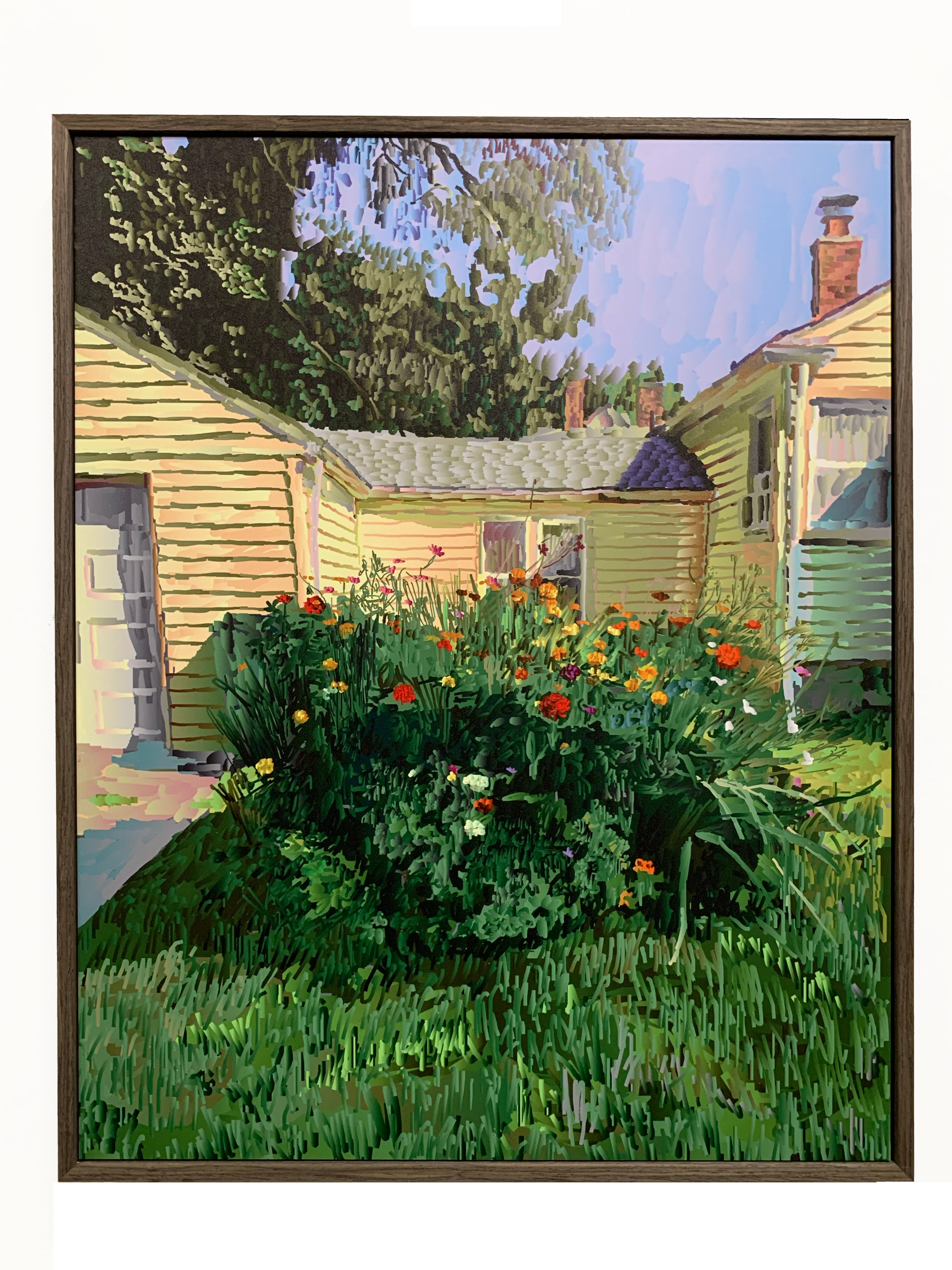 Wild Flowers in Yard (Framed)