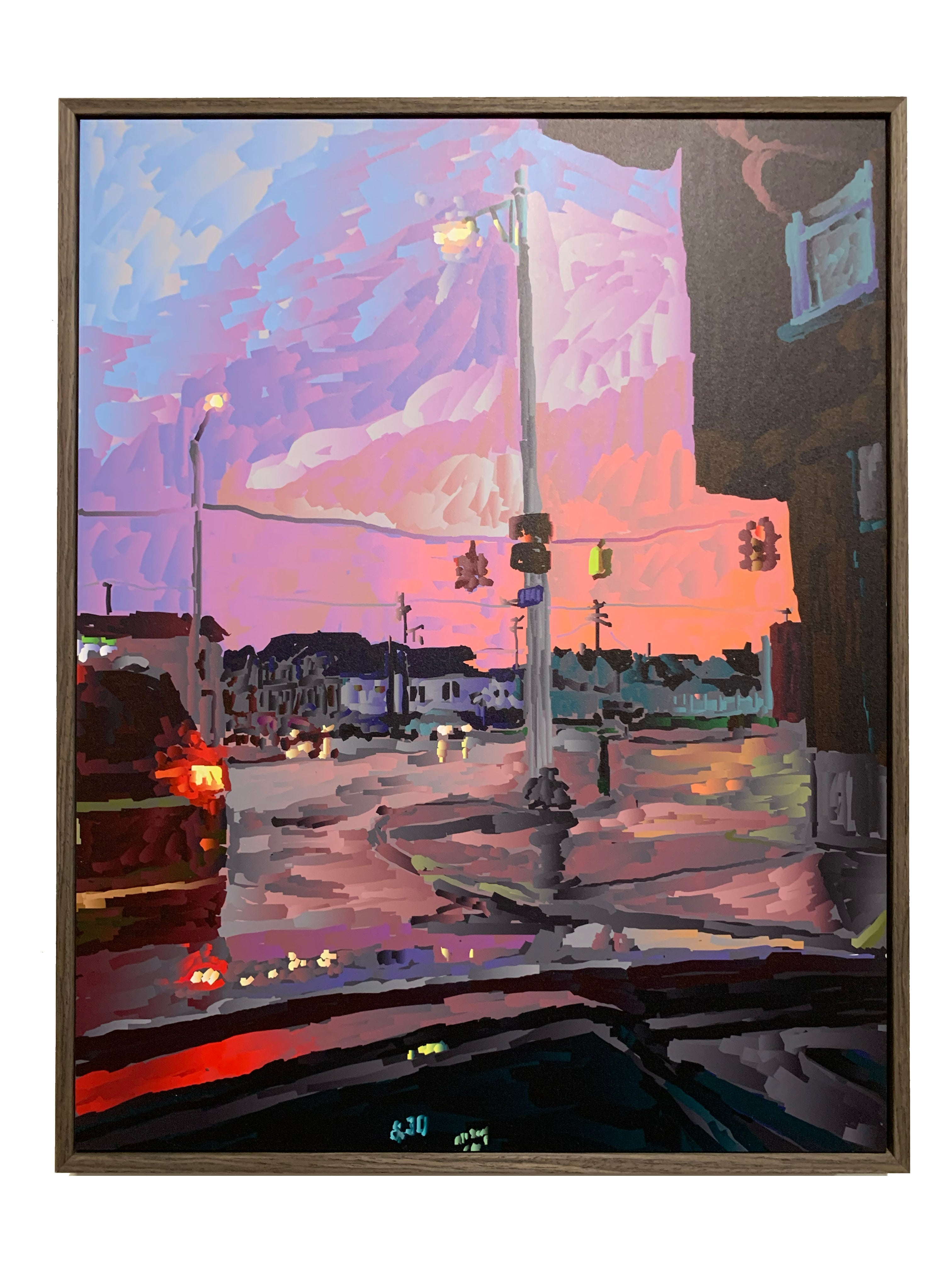 Sunset in Hamtramck (Framed)