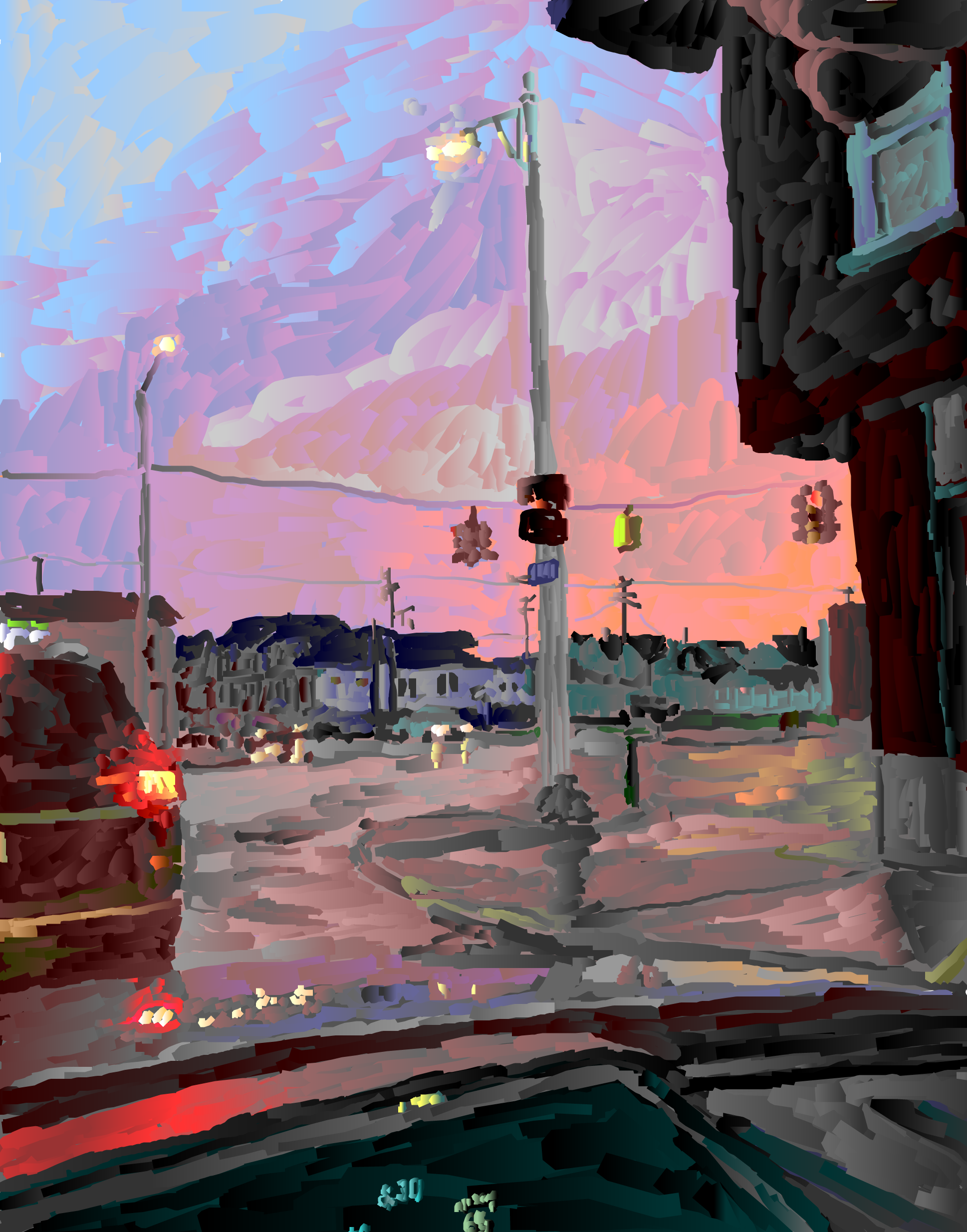 Sunset in Hamtramck (Framed)