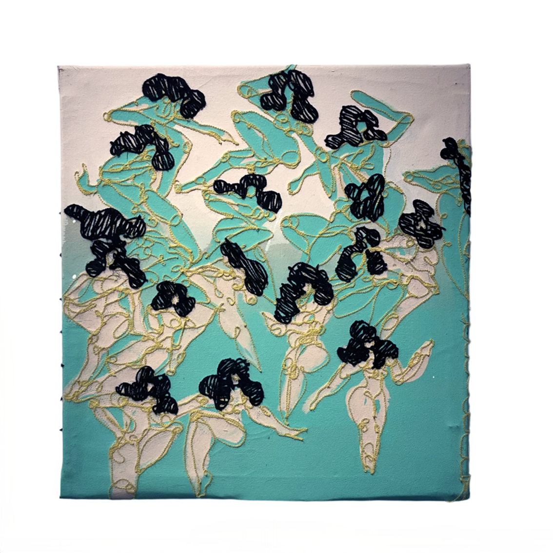 Beige & Teal (Figure Shift, Figure Study)