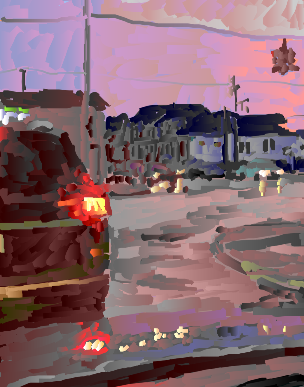 Sunset in Hamtramck (Print)