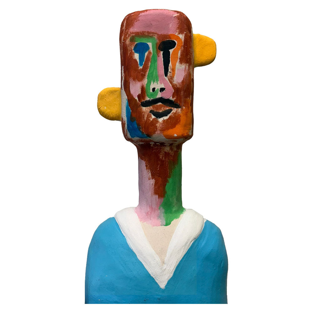 The Head Clay Sculpture