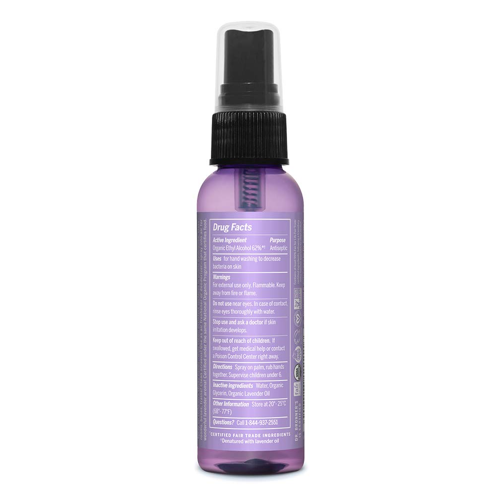 Dr. Bronner's Hand Sanitizer Spray (2 oz)