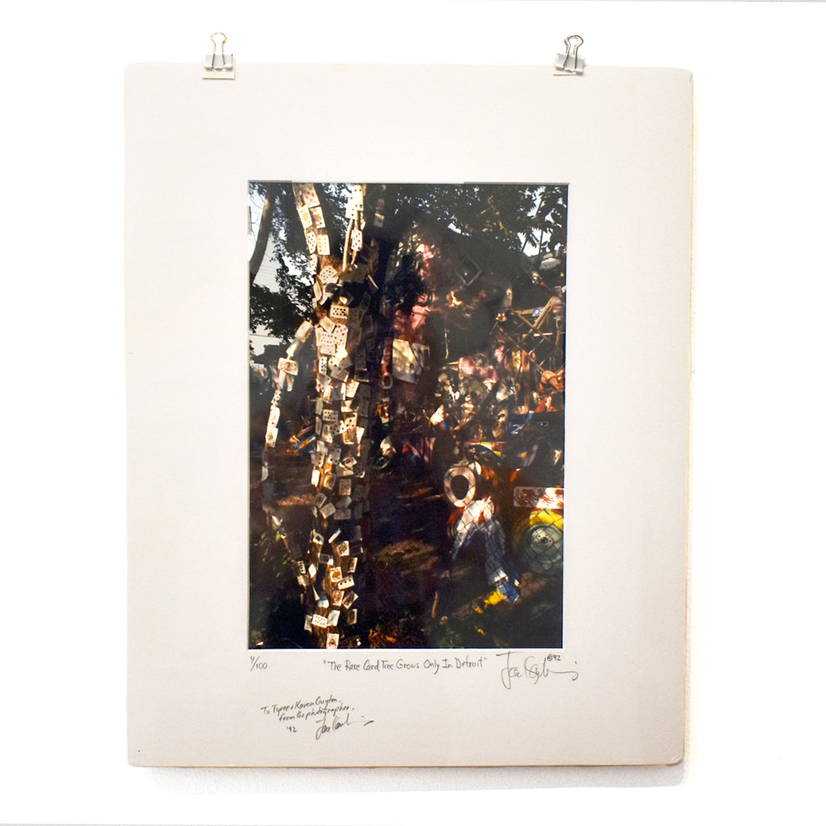 The Rare Card Tree Grows Only in Detroit (Vintage Print)