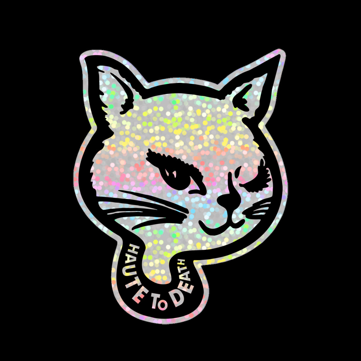 Winking Kitty H2D Sticker