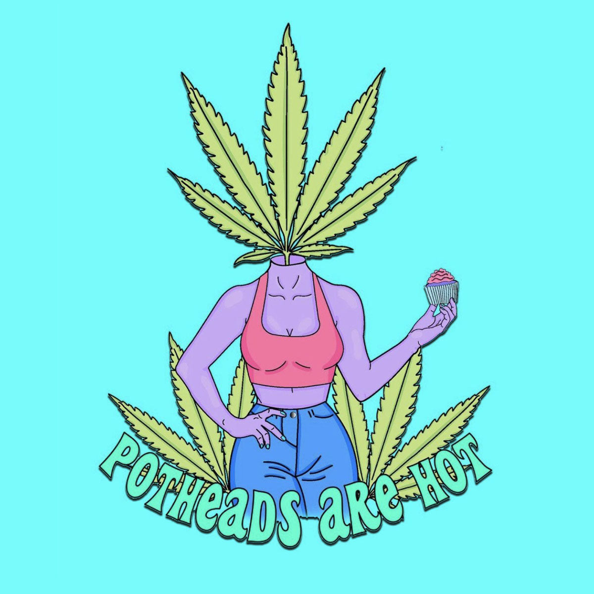 'Potheads are Hot' Sticker
