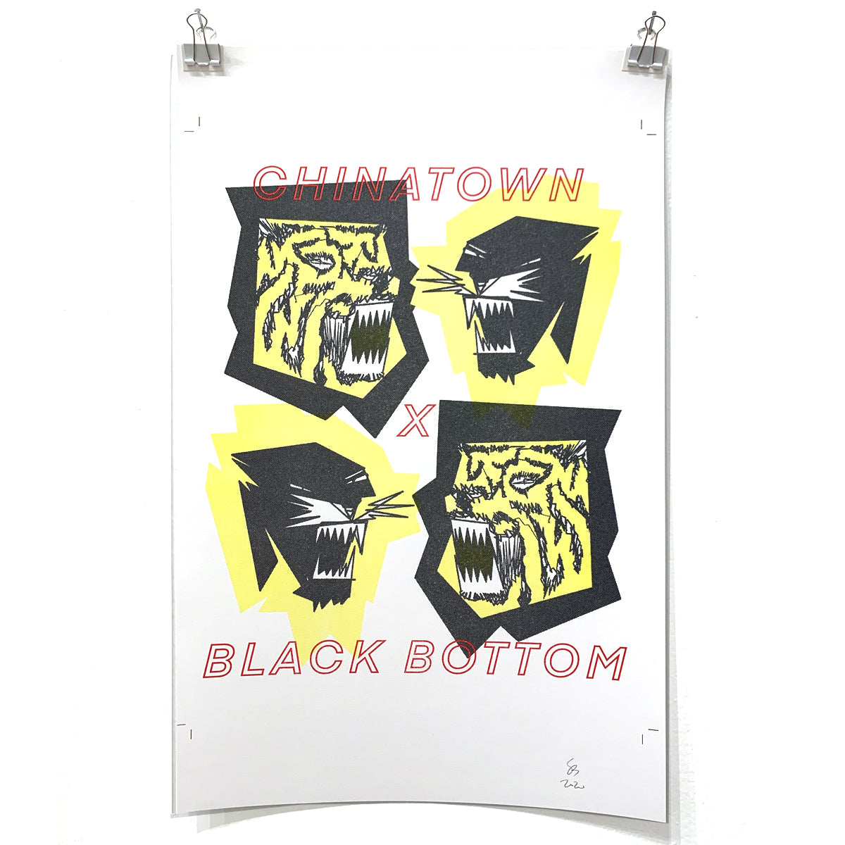 CHINATOWN X BLACK BOTTOM ( Riso Print)