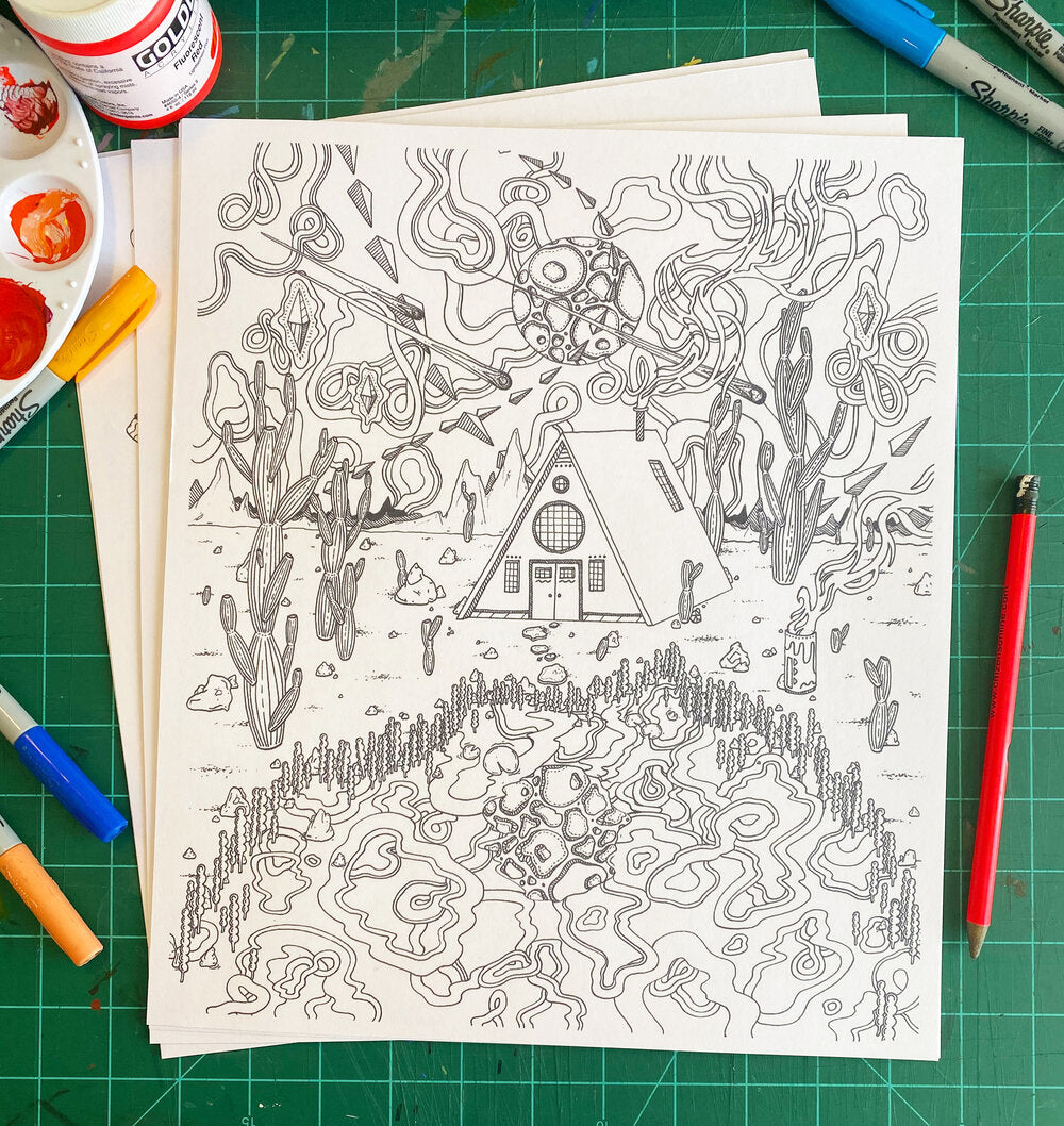 SPACES Coloring Pages