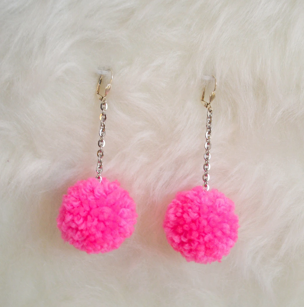 Single Pommie Earrings