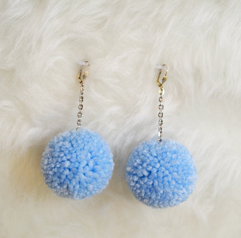 Single Pommie Earrings