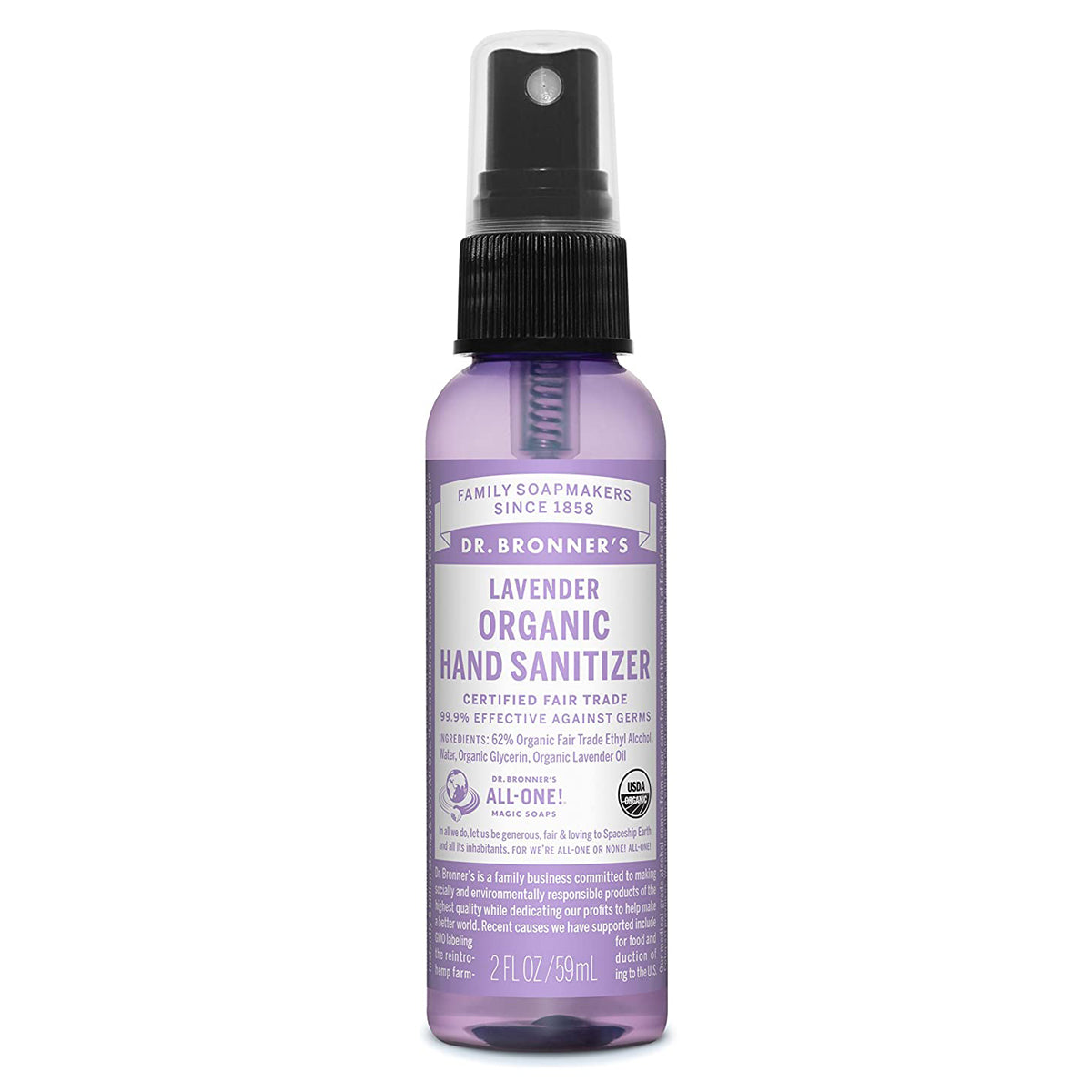 Dr. Bronner's Hand Sanitizer Spray (2 oz)