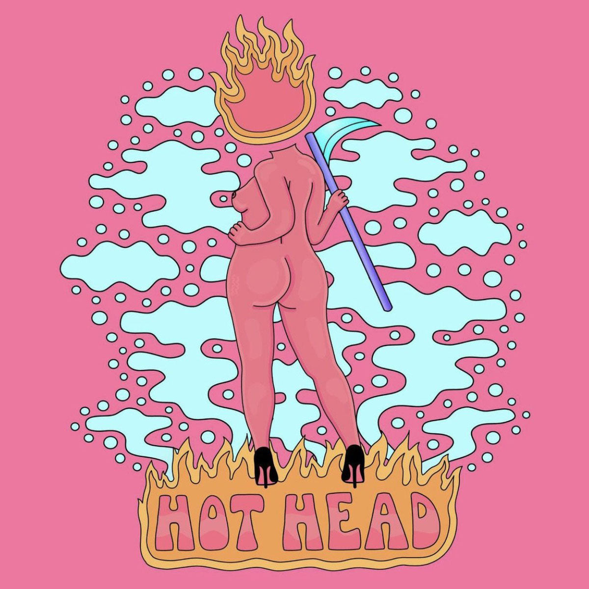 'Hot Head' Sticker