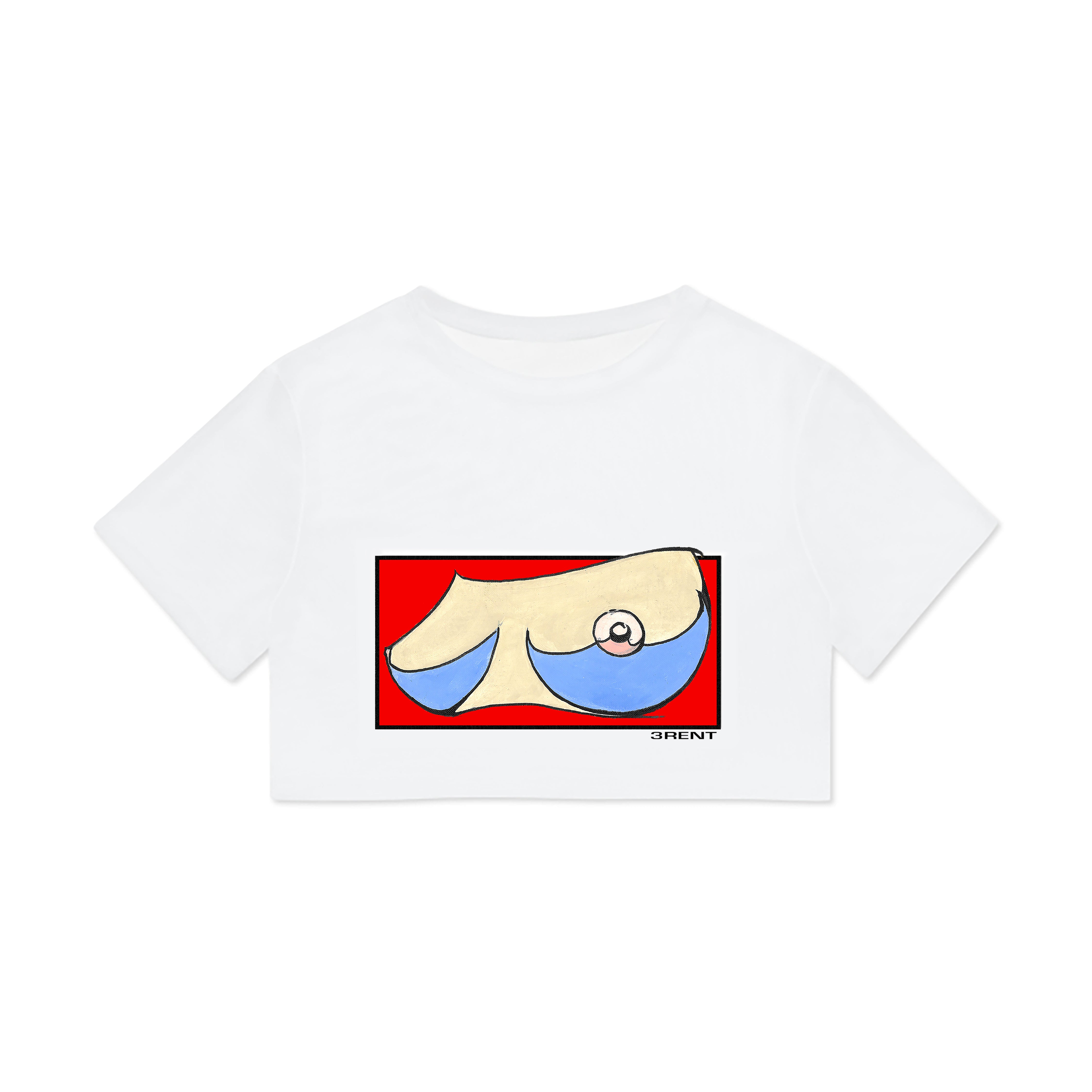 Pop Art ‘Boobs’ Crop T-Shirt